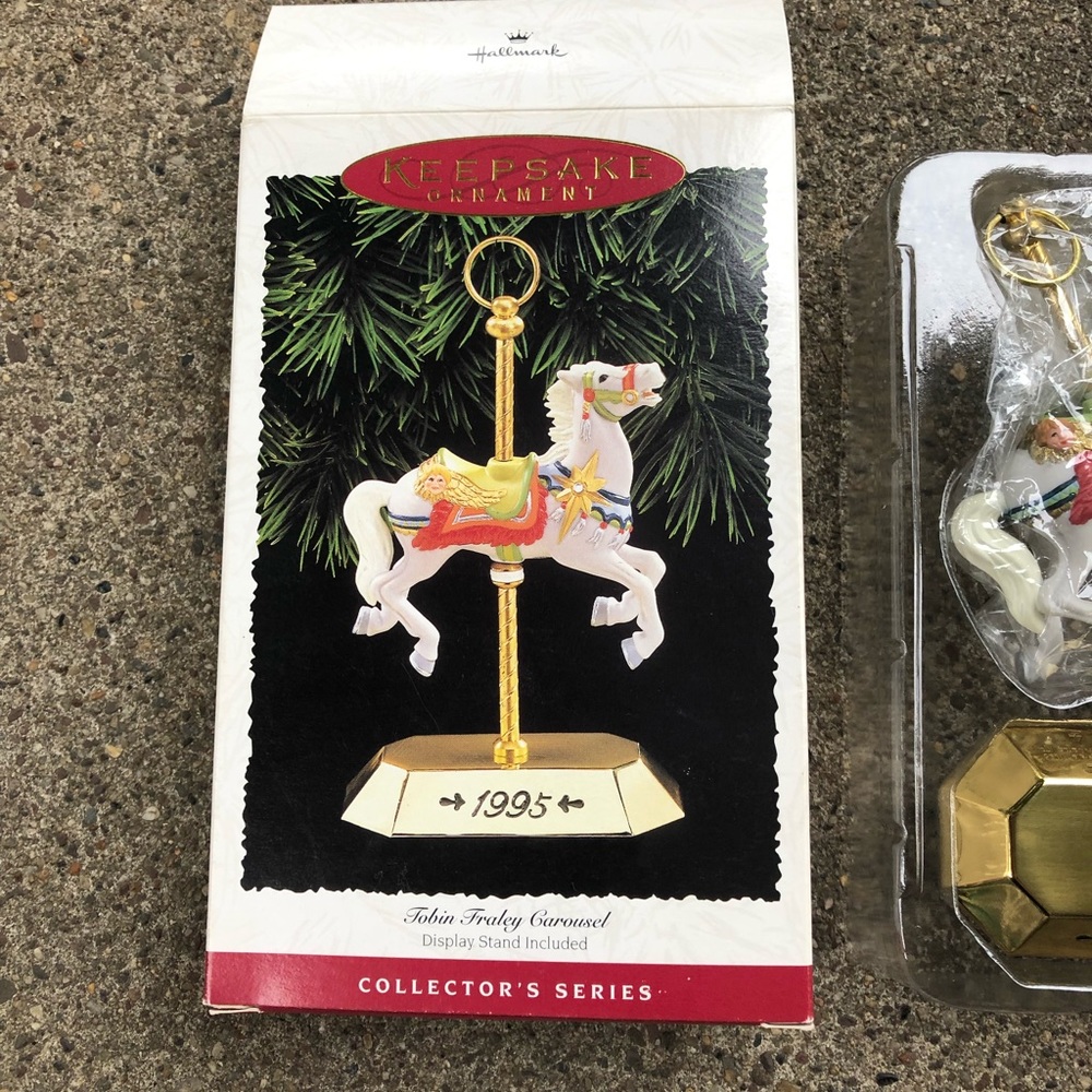 Hallmark 1995 carousel horse by Tobin Farley MIB